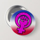 Großer Power für Frauen Button (Vorne & Hinten)