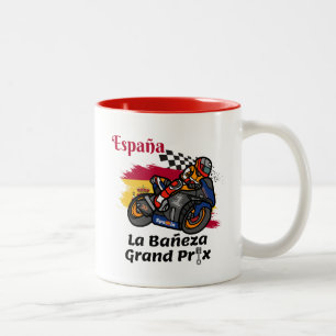 Großer Preis von La Bañeza Motorrad Zweifarbige Tasse