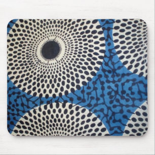 Großer Punktkreis afrikanische Druck-Mausunterlag Mousepad