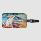 Großer Pyrenäen Gepäcktag Gepäckanhänger (Vorderseite (Horizontal))