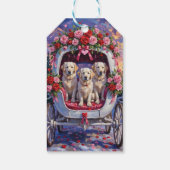 Großer Pyrenäen-Hund Valentinstag Geschenkanhänger (Rückseite)