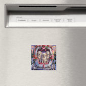 Großer Pyrenäen-Hund Valentinstag Magnet (In Situ (Geschirrspüler))