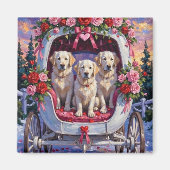 Großer Pyrenäen-Hund Valentinstag Magnet (Vorne)