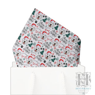 Großer Pyrenäen Weihnachts Seidenpapier