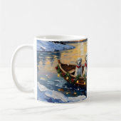 Großer Pyrenäen-Weihnachtsboot-Urlaub Kaffeetasse (Links)