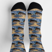 Großer Pyrenäen-Weihnachtsboot-Urlaub Socken (Oben)
