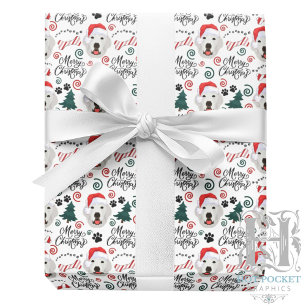 Großer Pyrenäen Weihnachtspapier Geschenkpapier