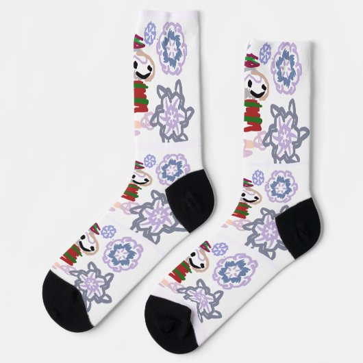 Großer Pyrenäen-Winter Socken (Linkes Detail)
