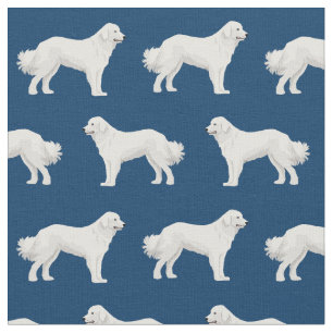 Großer Pyrenäenblauer Hund Stoff