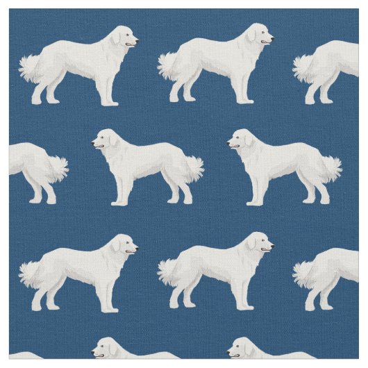 Großer Pyrenäenblauer Hund Stoff (Nahaufnahme)