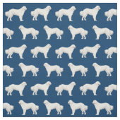Großer Pyrenäenblauer Hund Stoff (Muster)