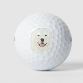 Großer Pyrenäenhund Golfball
