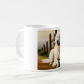 Großer Pyrenäenhund Kaffeetasse (Vorderseite Links)