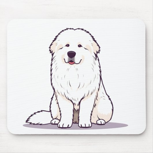 Großer Pyrenäenhund Mousepad (Vorne)