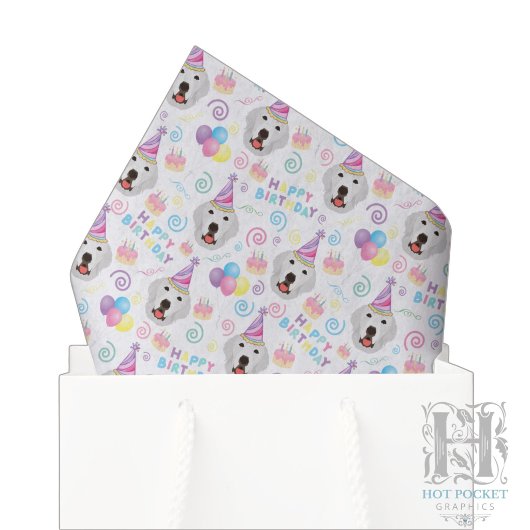 Großer Pyrenäenhund Seidenpapier