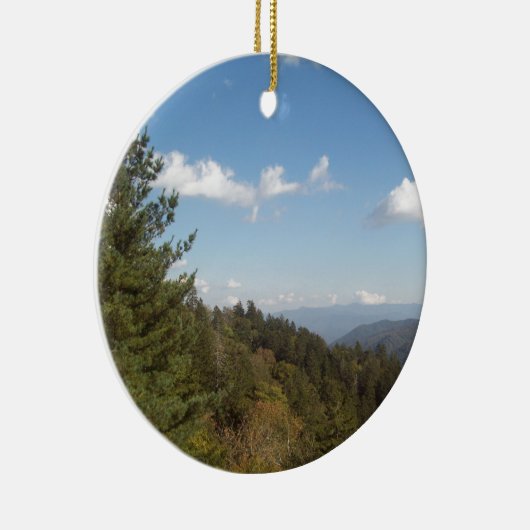 Großer rauchiger Berg Vista 3 Keramikornament (Rechts)