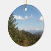 Großer rauchiger Berg Vista 3 Keramikornament (Links)