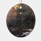 großer rauchiger Gebirgsnationalpark Keramik Ornament (Links)