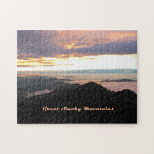 Großer rauchiger Mtns Sonnenuntergang Puzzle