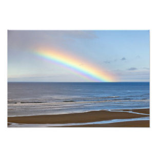Großer Regenbogen über dem Pazifischen Ozean bei Fotodruck