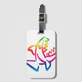 großer Regenbogenhai Gepäckanhänger (Vorderseite Vertikal)