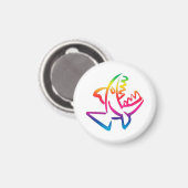 großer Regenbogenhai Magnet (Vorderseite/Rückseite)