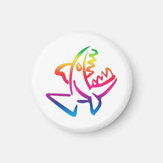 großer Regenbogenhai Magnet (Vorne)
