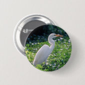 Großer Reiher Button (Vorne & Hinten)