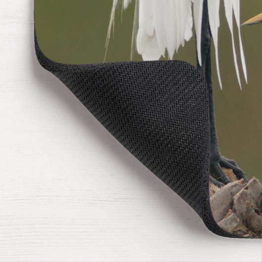 Großer Reiher Mousepad (Ecke)