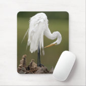 Großer Reiher Mousepad (Mit Mouse)