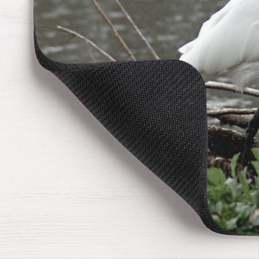 Großer Reiher Mousepad (Ecke)
