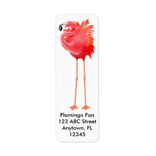 Großer rosa Flamingo-Aufkleber