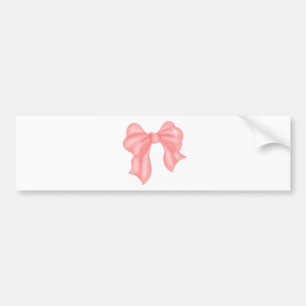 Großer rosa Kawaii Bogen Autoaufkleber