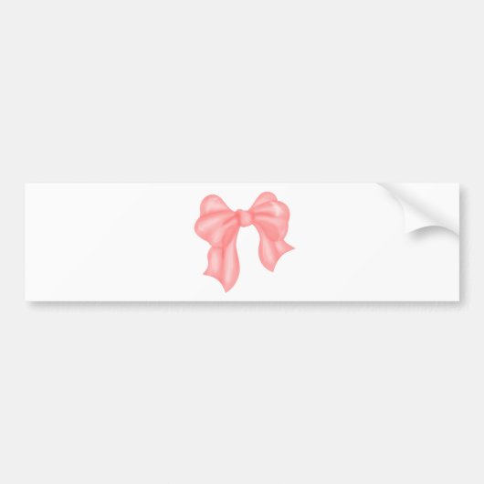 Großer rosa Kawaii Bogen Autoaufkleber (Vorne)