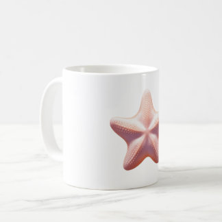 Großer rosa Seestern Kaffeetasse