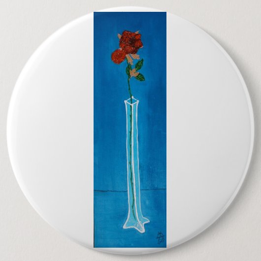 Großer Rosen-Extraknopf Button (Vorderseite)