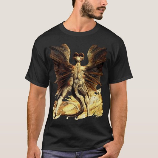 Großer roter Drache T-Shirt (Vorderseite)