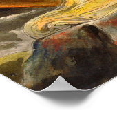 Großer Roter Drache und die Frau mit Sonne bekleid Poster (Ecke)