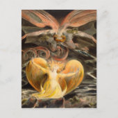 Großer Roter Drache und die Frau mit Sonne bekleid Postkarte (Vorderseite)