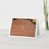 Grosser roter Felsen, Steinhintergrund Karte (Vorderseite)