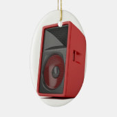 Großer roter Lautsprecher Keramik Ornament (Rechts)