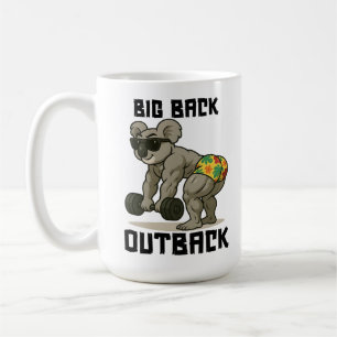 Großer Rücken Outback – Lustiges Koala-Gym-Deadlif Kaffeetasse