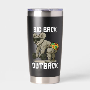 Großer Rücken Outback – Lustiges Koala-Gym-Deadlif Thermobecher