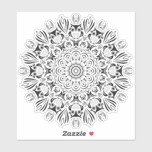 Großer Rundaufkleber Aufkleber (Blatt)