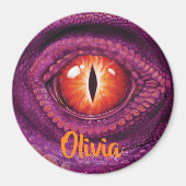 Großer runder Drachenaugenmagnet Magnet (Vorne)