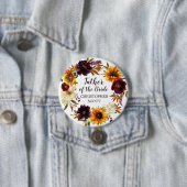 Grosser Rustikaler Herbstvater der Braut Button (Beispiel)