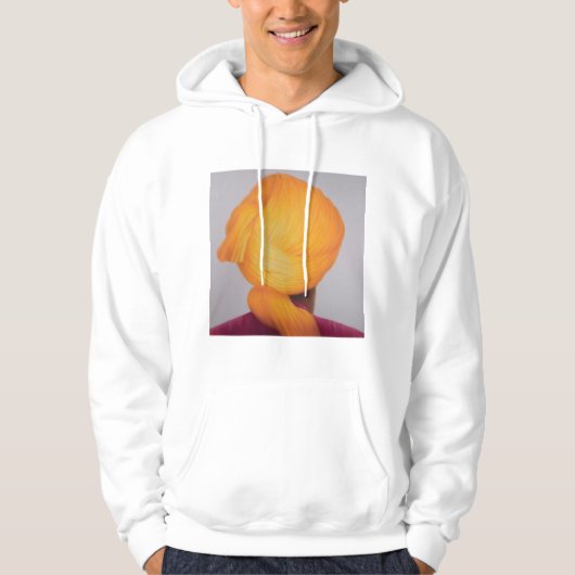 Großer Safran-Turban Hoodie (Vorderseite)