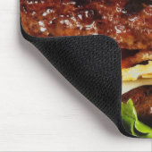 Großer saftiger Cheeseburger Mousepad (Ecke)