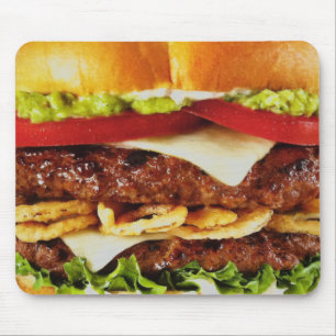 Großer saftiger Cheeseburger Mousepad
