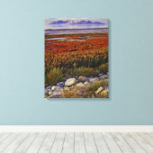 Grosser Salzsee Leinwanddruck (Insitu (Holzboden))